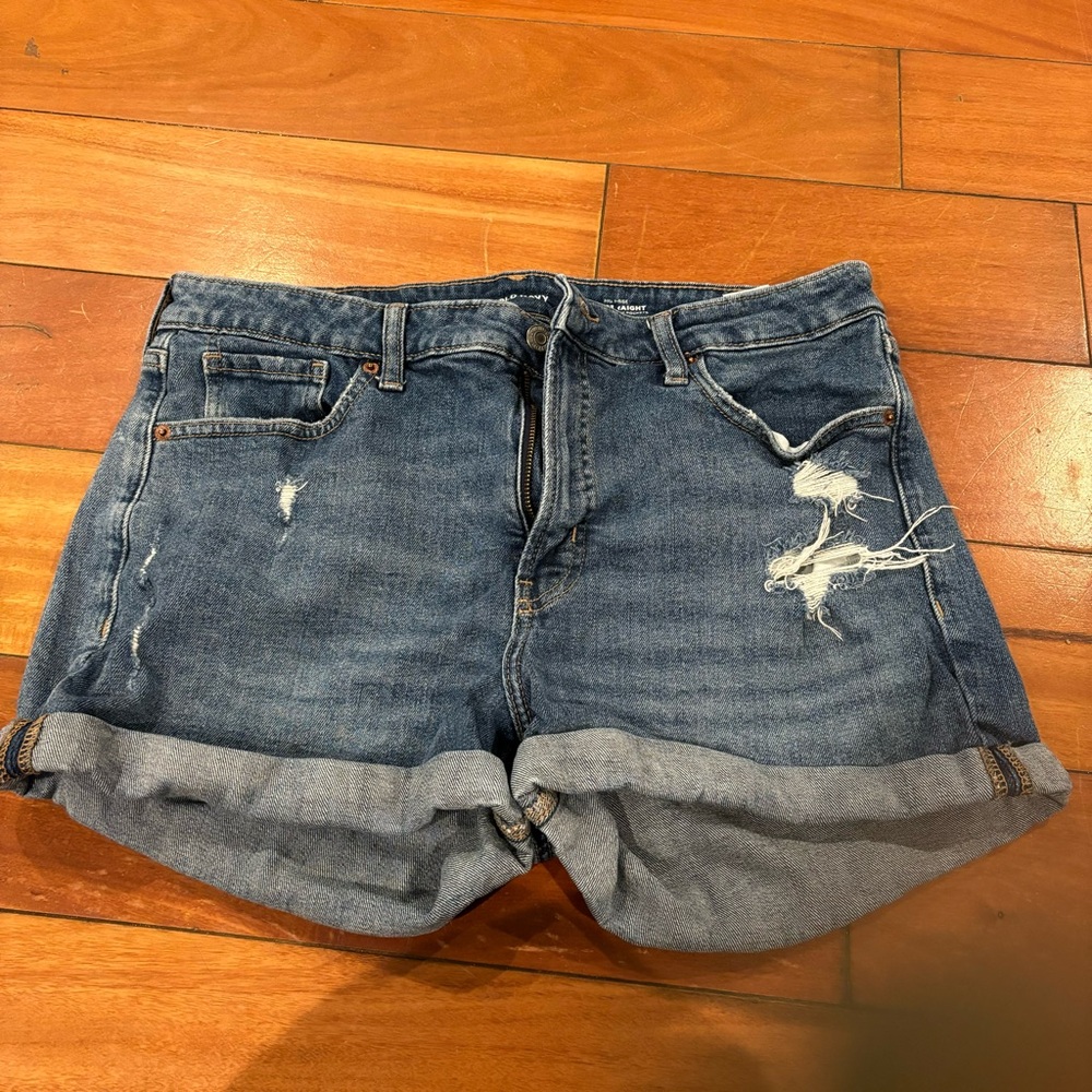 High Waist Jean Shorts